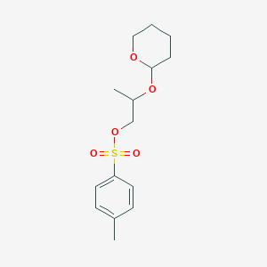 molecular formula C15H22O5S B12104461 1-Propanol, 2-[(tetrahydro-2H-pyran-2-YL)oxy]-, 4-methylbenzenesulfonate, (2S)- 