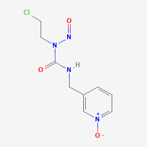 molecular formula C9H11ClN4O3 B1210447 N-(2-Chloroethyl)-N-nitroso-N'-(3-pyridinylmethyl)urea N-oxide CAS No. 70015-86-0