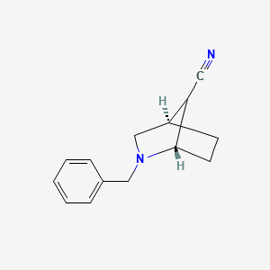 molecular formula C14H16N2 B12104477 (1S,4R)-2-benzyl-2-azabicyclo[2.2.1]heptane-7-carbonitrile 