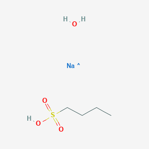 molecular formula C4H12NaO4S B12104489 1-Butanesulfonic acid sodium salt monohydrate 