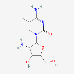 molecular formula C10H16N4O4 B12104499 2'-Amino-2'-deoxy-5-methylcytidine 