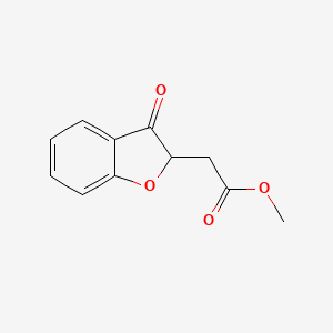 Methyl 2-(3-oxo-2,3-dihydro-1-benzofuran-2-yl)acetate