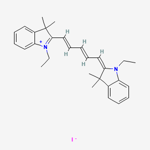 1-Ethyl-2-(5-(1-ethyl-3,3-dimethylindolin-2-ylidene)penta-1,3-dien-1-yl)-3,3-dimethyl-3H-indol-1-ium iodide