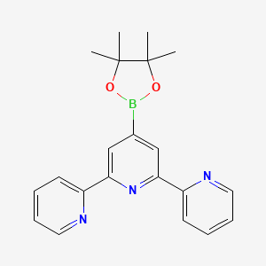 2,6-dipyridin-2-yl-4-(4,4,5,5-tetramethyl-1,3,2-dioxaborolan-2-yl)pyridine