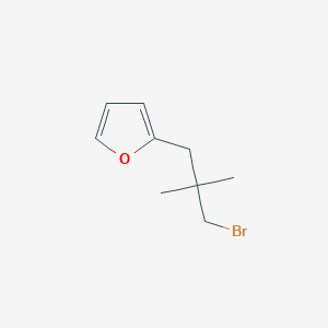 2-(3-Bromo-2,2-dimethylpropyl)furan