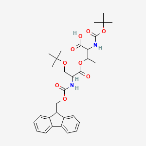 molecular formula C31H40N2O9 B12104566 Boc-Thr(Fmoc-Ser(tBu))-OH 