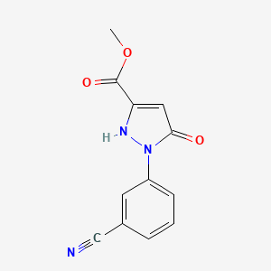 methyl 1-(3-cyanophenyl)-5-hydroxy-1H-pyrazole-3-carboxylate