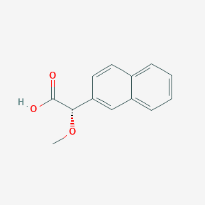 molecular formula C13H12O3 B121047 (S)-α-甲氧基-2-萘乙酸 CAS No. 157134-51-5