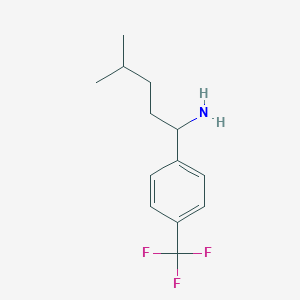 (R)-4-methyl-1-(4-(trifluoromethyl)phenyl)pentan-1-amine