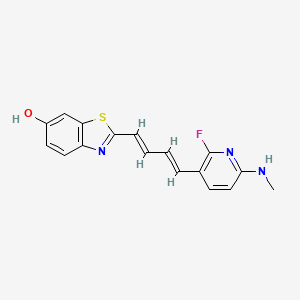 2-((1E,3E)-4-(2-fluoro-6-(methylamino)pyridin-3-yl)buta-1,3-dien-1-yl)benzo[d]thiazol-6-ol