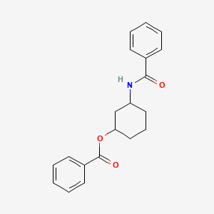 molecular formula C20H21NO3 B12104786 (3-Benzamidocyclohexyl) benzoate 