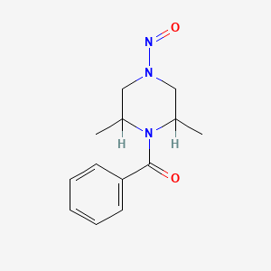 molecular formula C13H17N3O2 B1210480 4-Benzoyl-3,5-dimethyl N-nitrosopiperazine CAS No. 61034-40-0
