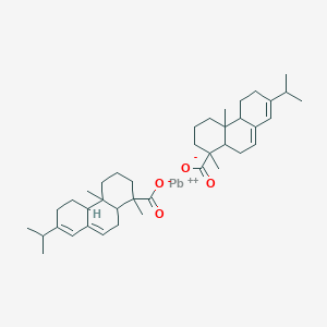 molecular formula C40H58O4Pb B12104802 Lead resinate CAS No. 9008-26-8