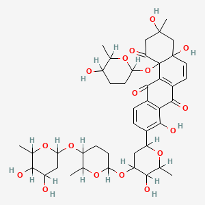 molecular formula C43H56O17 B1210481 Kerriamycin B CAS No. 98474-21-6