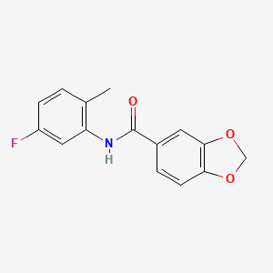 N-(5-fluoro-2-methylphenyl)-1,3-benzodioxole-5-carboxamide