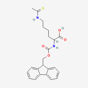 6-(ethanethioylamino)-2-(9H-fluoren-9-ylmethoxycarbonylamino)hexanoic acid