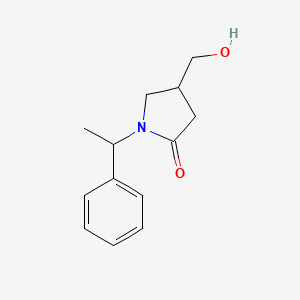 4-(Hydroxymethyl)-1-(1-phenylethyl)pyrrolidin-2-one