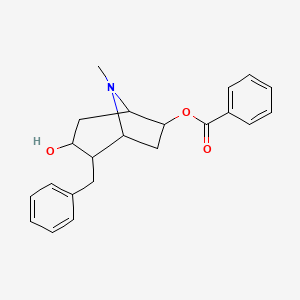 8-Azabicyclo[3.2.1]octane-3,6-diol, 8-methyl-2-(phenylmethyl)-, 6-benzoate