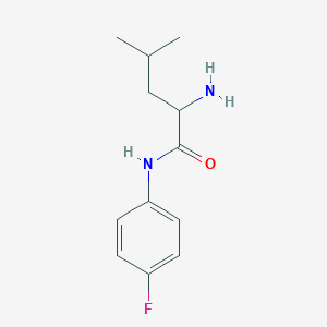 2-amino-N-(4-fluorophenyl)-4-methylpentanamide