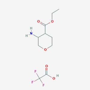 cis-Ethyl 3-aminotetrahydro-2H-pyran-4-carboxylate tfa