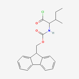 9H-fluoren-9-ylmethyl N-(1-chloro-3-methyl-1-oxopentan-2-yl)carbamate