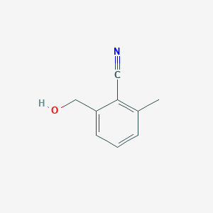 molecular formula C9H9NO B12104930 2-Hydroxymethyl-6-methyl-benzonitrile CAS No. 1261573-50-5