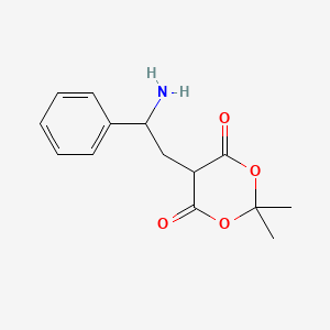 5-(2-Amino-2-phenylethyl)-2,2-dimethyl-1,3-dioxane-4,6-dione