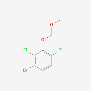 molecular formula C8H7BrCl2O2 B12104951 1-Bromo-2,4-dichloro-3-(methoxymethoxy)benzene 