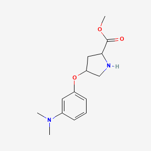 (2S,4S)-Methyl 4-(3-(dimethylamino)phenoxy)pyrrolidine-2-carboxylate