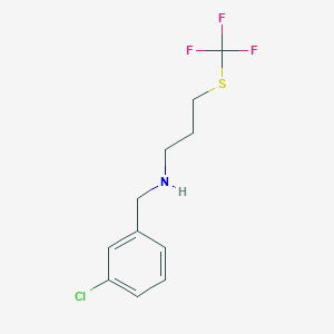 (3-Chloro-benzyl)-(3-trifluoromethylsulfanylpropyl)-amine