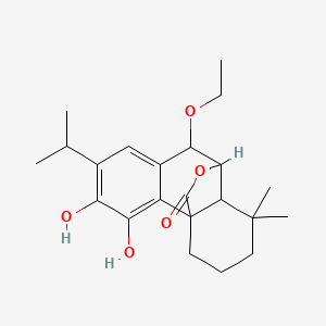 molecular formula C22H30O5 B12105017 Rosmanol-9-ethylethe 