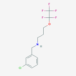 (3-Chloro-benzyl)-(3-pentafluoroethyloxypropyl)-amine