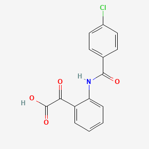 molecular formula C15H10ClNO4 B1210505 N-4-Chlorobenzoylisatinic acid CAS No. 54778-24-4