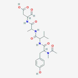 molecular formula C24H34N4O8 B12105060 Ac-DL-N(Me)Tyr-DL-Val-DL-Ala-DL-Asp-al 