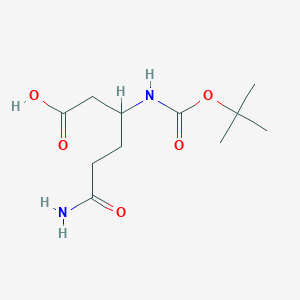 (R)-6-Amino-3-((tert-butoxycarbonyl)amino)-6-oxohexanoic acid