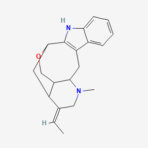 molecular formula C20H24N2O B12105121 (19Z)-Anhydrovobasinediol 