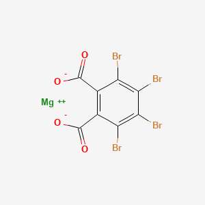 molecular formula C8Br4MgO4 B1210513 Tetrabromophthlaic acid monomagnesium salt CAS No. 68084-31-1