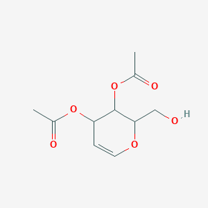 [3-acetyloxy-2-(hydroxymethyl)-3,4-dihydro-2H-pyran-4-yl] acetate