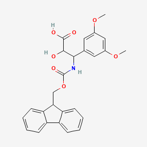 3-(3,5-dimethoxyphenyl)-3-(9H-fluoren-9-ylmethoxycarbonylamino)-2-hydroxypropanoic acid