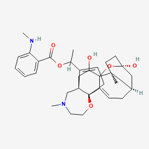 molecular formula C32H42N2O6 B1210517 Batrachotoxinin-A N-methylanthranilate CAS No. 97779-14-1