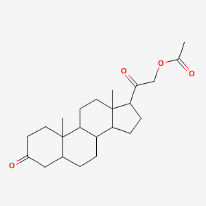 [2-(10,13-Dimethyl-3-oxo-1,2,4,5,6,7,8,9,11,12,14,15,16,17-tetradecahydrocyclopenta[a]phenanthren-17-yl)-2-oxoethyl] acetate