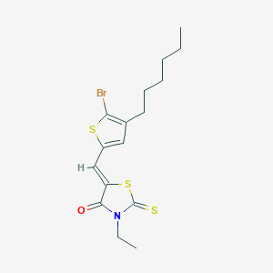 5-((5-Bromo-4-hexylthiophen-2-yl)methylene)-3-ethyl-2-thioxothiazolidin-4-one