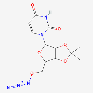 1-[6-(Azidooxymethyl)-2,2-dimethyl-3a,4,6,6a-tetrahydrofuro[3,4-d][1,3]dioxol-4-yl]pyrimidine-2,4-dione