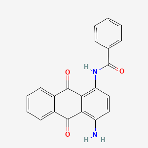 molecular formula C21H14N2O3 B1210525 1-氨基-4-苯甲酰基蒽醌 CAS No. 81-46-9
