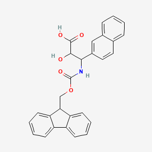 3-(9H-fluoren-9-ylmethoxycarbonylamino)-2-hydroxy-3-naphthalen-2-ylpropanoic acid