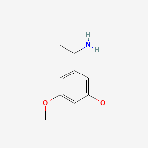 molecular formula C11H17NO2 B12105254 1-(3,5-Dimethoxyphenyl)propan-1-amine 