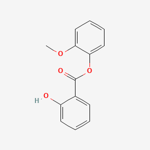 molecular formula C14H12O4 B1210526 水杨酸愈创木酚酯 CAS No. 87-16-1