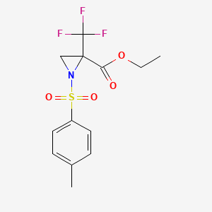 2-Aziridinecarboxylic acid,1-[(4-methylphenyl)sulfonyl]-2-(trifluoromethyl)-, ethyl ester, (2S)-