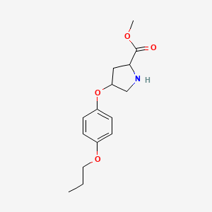 Methyl 4-(4-propoxyphenoxy)pyrrolidine-2-carboxylate