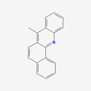 molecular formula C18H13N B1210542 7-Methylbenz(c)acridine CAS No. 3340-94-1